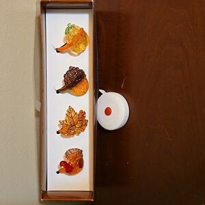 Plastic Thanksgiving Napkin Rings Set of 4